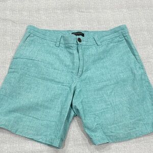 Banana Republic Aqua Men's Flat Front Shorts